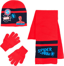 Spiderman Cappello Sciarpa E