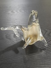 Foca collezione vetro Murano originale vintage '70 avventurina oro goldstone...