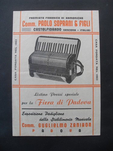 Depliant pubblicitario anni - depliant,