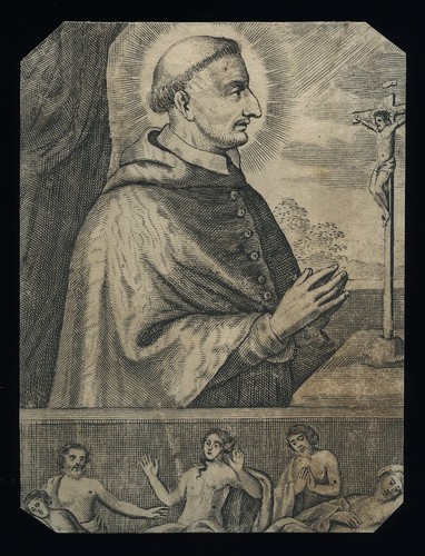 Santino pergamena 1600 - santino,