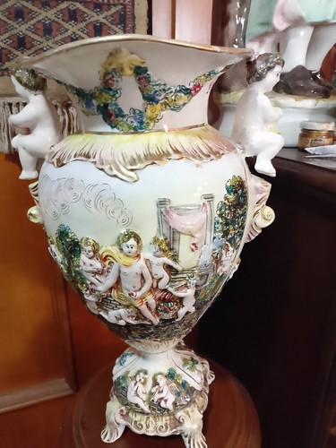 Vaso tipo capodimonte restauro - tipo,
