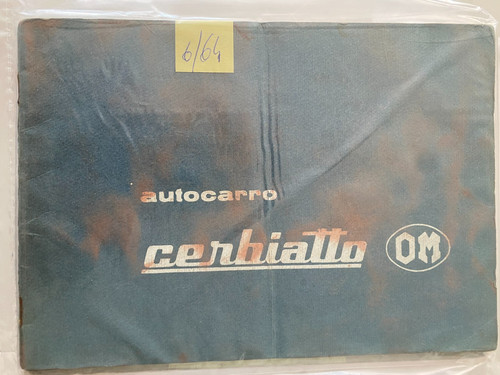 Libretto autocarro cerbiatto - autocarro,
