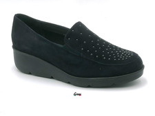 Soffice Sogno scarpe donna mocassini Slip on casual comodi pelle camoscio Blu