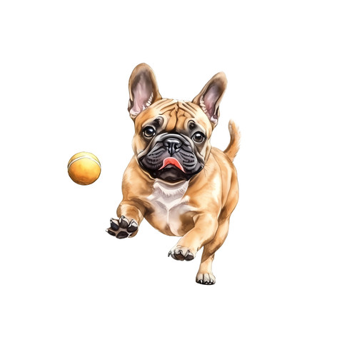 Bulldog francese cane auto