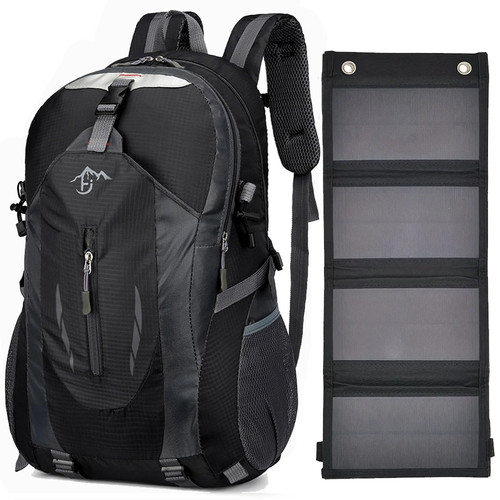 Zaino con pannello solare 20w - con,