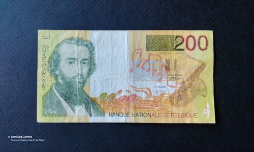 Billet banque 200fr belge - 200fr,
