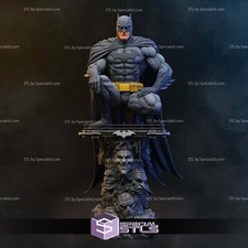 batman on villian base statue