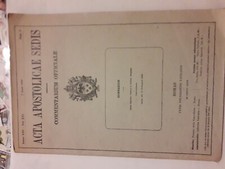 ACTA APOSTOLICAE SEDIS COMMENTARIUM OFFICIALE ROMAE TYPIS POLYGLOTTIS VATICANIS
