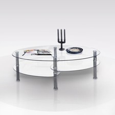 TAVOLINO IN METALLO E VETRO CM 110X60 H. 44