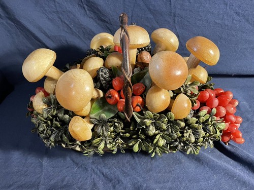 Funghi vintage cesto - vintage,
