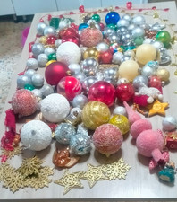 Lotto Addobbi Palle Di Natale Albero Vintage Luci Pigne Festoni Coca Cola Stelle