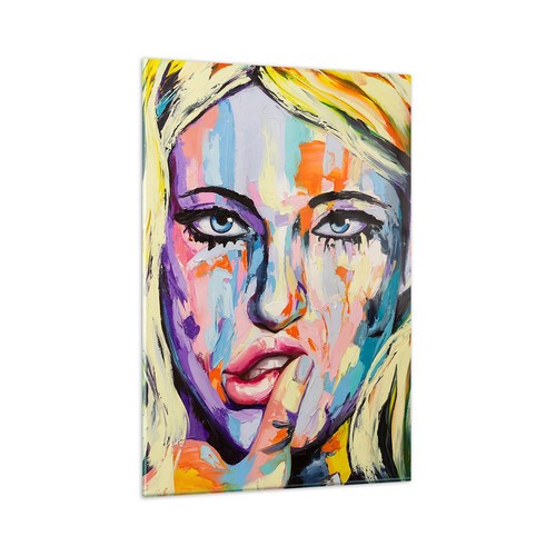 Quadro vetro 80x120cm olio - quadro, su
