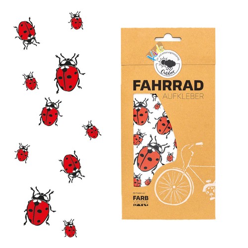 Adesivi bici coccinella