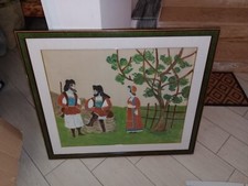 Dipinto stoffa arazzo sardo - su,