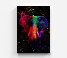 Quadro su tela elefante