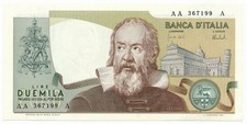 2000 LIRE GALILEO GALILEI