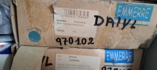 Kit ganasce freno daily - ganasce,
