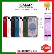 BACK COVER HOUSING SCOCCA POSTERIORE PER IPHONE 13 TELAIO+VETRO GLASS+FRAME