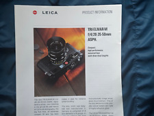 Leica Tri-Elmar-M, obiettivo