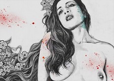 Disegno erotico Ritratto donna