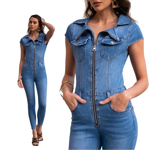 Tuta denim jeans - in, chiaro