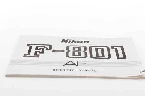 Nikon 801 manuale di - nikon, f-801