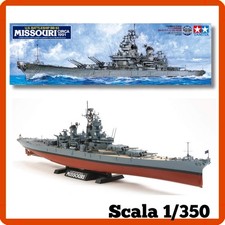 Modellismo statico navale militare model kit modellino Tamiya Missouri 1/350