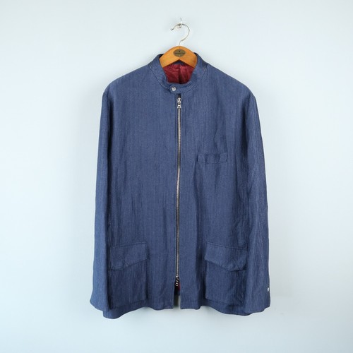 Giacca pelle lino lorenz - pelle,