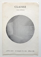 Genevieve Claisse Concepts multilineaires Galleria Santoro Roma 1980