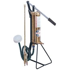 POMPA MANUALE X PITTORE VULCANO DAL DEGAN  OTTONE AUTOADESCANTE SU TREPPIEDI