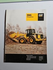 Pala Gommata Caterpillar 950G Brochure Scheda Tecnica Completa Lingua Italiana 