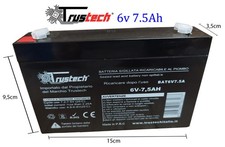 Batteria 6V 7.5AH al Piombo -