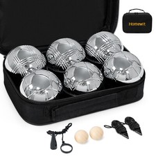 Bocce set 6 palline in metallo