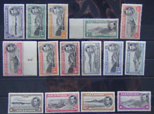 Ascensione 1938 - da 53 a £1 MM (no 3d Nero e Ultramarino)