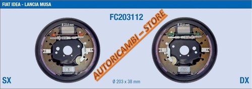 Fc203112 kit ganasce freno - kit,