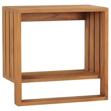 Porta Asciugamani a Parete 35x20x35 cm Legno Massello di Teak Bagno vidaXL