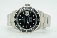 Rolex Submariner Date Data 16610 Ser. D 40mm Black Dial 06/2006 Mint Conditio...