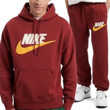 TUTA NIKE UOMO Felpata Rosso S