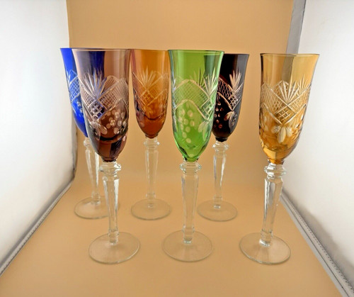 Set flauti champagne boemia - set, 6