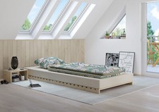 Letto basso senza metallo