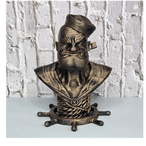 Scultura statuina busto popeye - statuina,