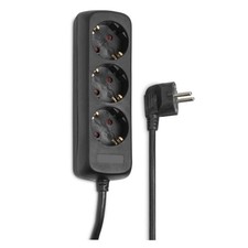 Hama - Ciabatta elettrica 3 posti con sicurezza bimbi, 5 m, colore: Nero 9zTd