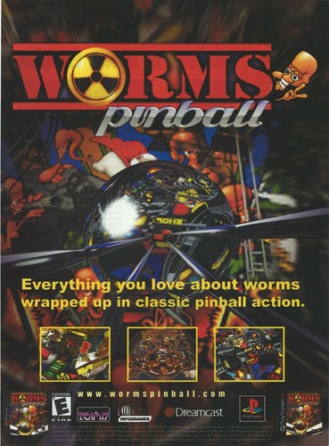 Worms pinball stampa - worms,