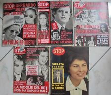 Lotto di 5 Riviste STOP settimanale di attualità politica cultura 1963/1976