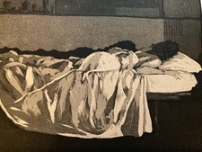 Enotrio, nudo di donna. Tecnica incisoria anni 80