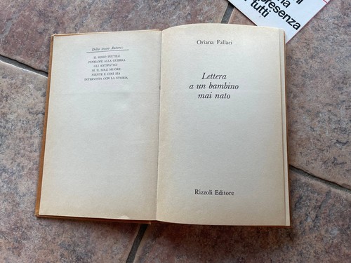 Lettera bambino mai nato - un,