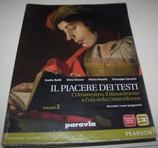 IL PIACERE DEI TESTI VOL 2 PARAVIA PEARSON ISBN 9788839532237