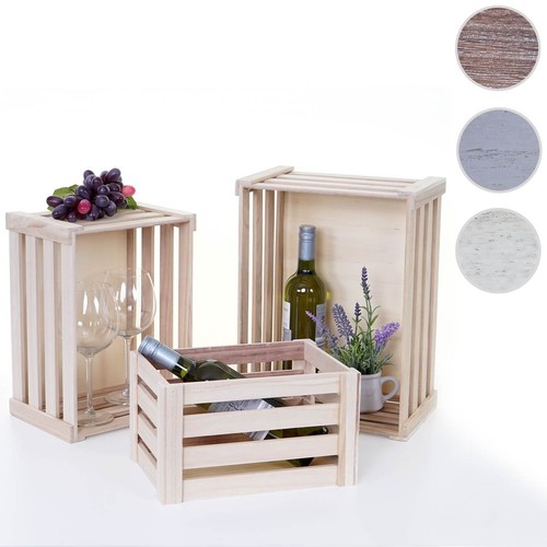 Set scatole in legno - in,