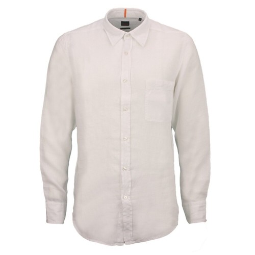 Boss camicia lino elegante - camicia, in