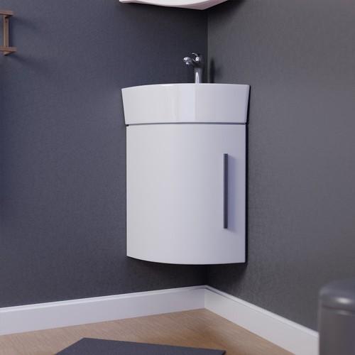 Mobile bagno angolare - , bianco